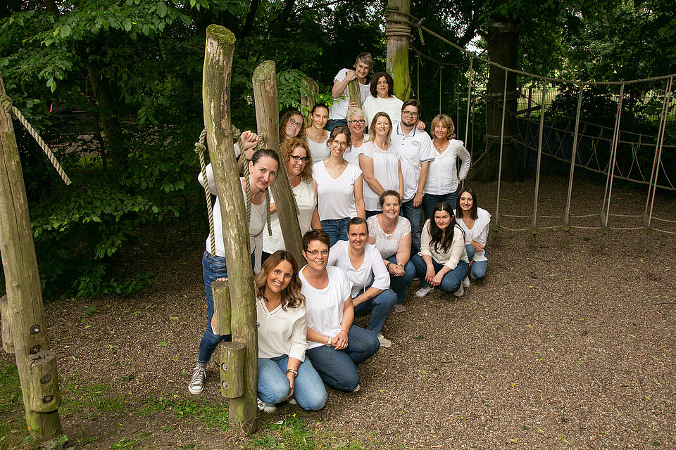 Team der DRK-KiTa Beeckerwerth Teamfoto unserer Mitarbeiter*innen