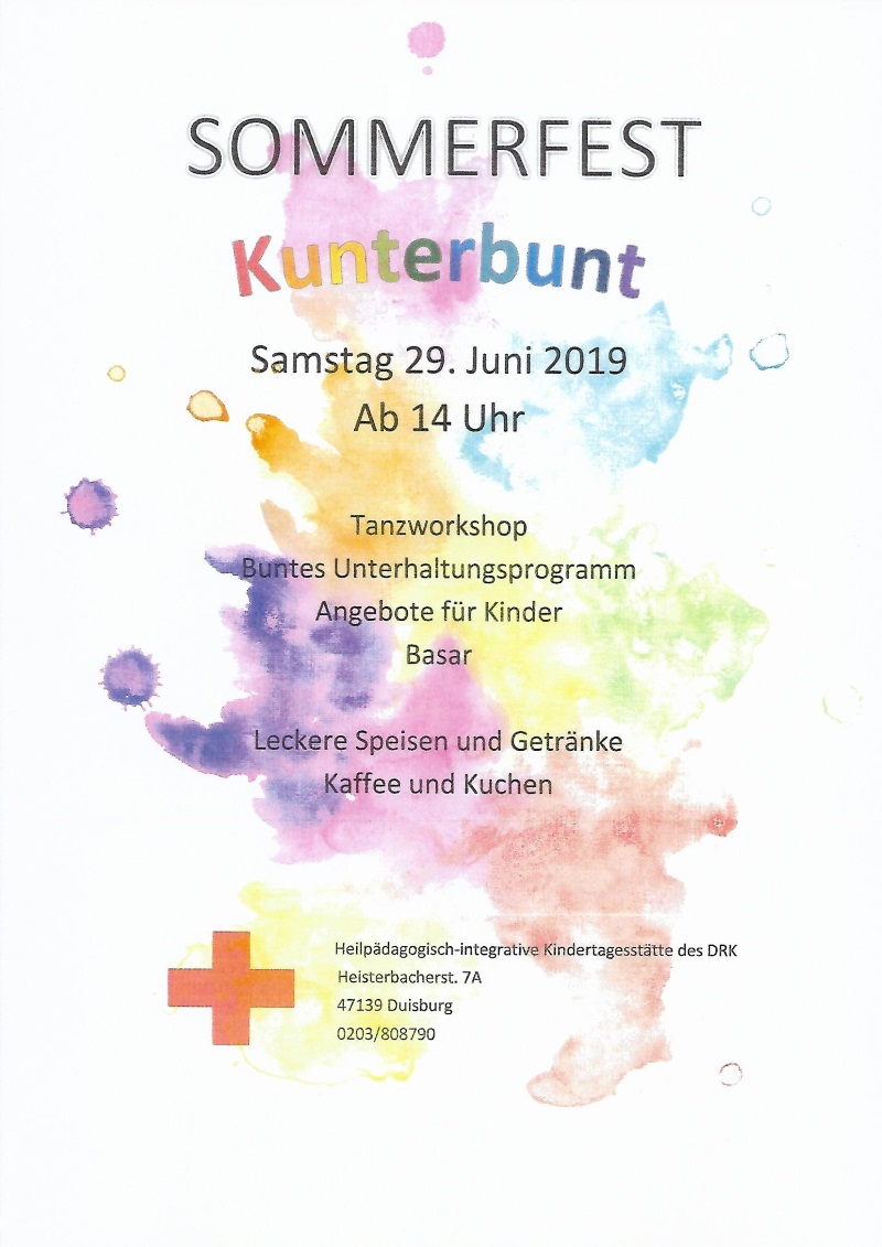 Sommerfest Kita Beeckerwerth